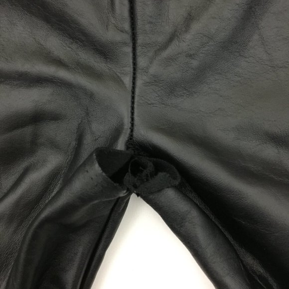 LILI SIDONIO x MOLLY BRACKEN Textured Fleece Lined Soft Faux Leather Leggings - Picture 11 of 13